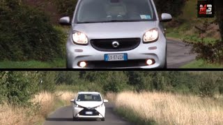 NEW SMART FORFOUR VS TOYOTA AYGO 2015  TEST DRIVE [upl. by Brie]