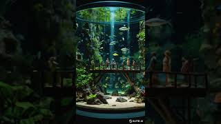 microworld aquarium Blender and AI [upl. by Jonathon]