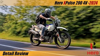 Hero Xpulse 200 4V Detailed Review  Test Ride 2024 [upl. by Nivrehs]