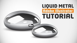 How to create LIQUID METAL in Adobe Illustrator CS5 HD1080p [upl. by Everett512]