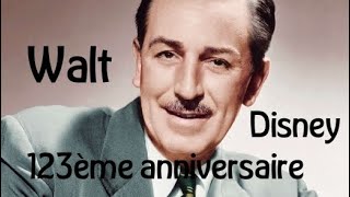 Petite vidéo pour souhaitez un bon anniversaire à Walt Disney qui fête son 123ème anniversaire ajd🥰🎂 [upl. by Naehs71]