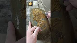 Part 12 HandmadeStone StoneArt StoneCraft HandcraftedStone StoneArtist Short [upl. by Eppesuig]