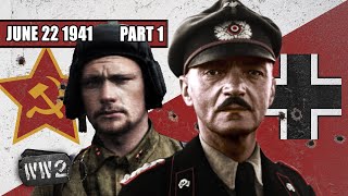 096a  Operation Barbarossa  Biggest Land Invasion in History  WW2  June 22 1941 [upl. by Darmit]