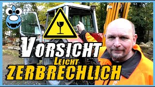 Neue Heckscheibe für den Schlepper🚜Brennholz für den Holzvergaser🔥und Lehmputz im Arbeitszimmer😀👍‍‍ [upl. by Dall]