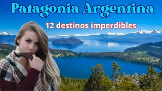 12 DESTINOS FASCINANTES que DEBES VISITAR en la PATAGONIA ARGENTINA [upl. by Daberath]