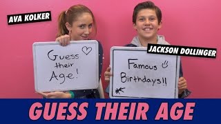 Jackson Dollinger vs Ava Kolker  Guess Their Age [upl. by Narib]