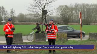 No Comment  Federal Highway Police of Antwerp  Drone and photogrammetry [upl. by Algar727]