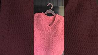 My first Crochet VNeck Sweater Vest Tutorial by VivCrochets crocheted crochett vestcrochet [upl. by Odnam95]