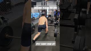 How to Split Squat Dead Lift Baseball Workout [upl. by Toscano628]