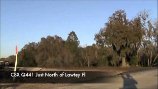 CSX Q441 Island Road florida At Lawtey fl [upl. by Burta796]