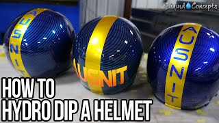 HOW TO HYDRO DIP A MOTORCYCLE HELMET  Liquid Concepts  Weekly Tips and Tricks [upl. by Assel]