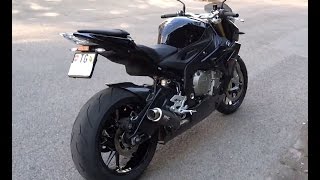 BMW S1000R Mod 2015 mit demwith SCProject GP M2 SlipOn AuspuffExhaust ohnewithout DBEater [upl. by Assirehs]