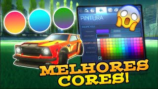 MELHORES CORES PRA USAR NOS CARROS ROCKET LEAGUE [upl. by Dorian15]