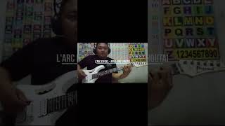 Jiyuu E No Shoutai  Larc En Ciel Cover Guitar By Rudy Bendlay shorts [upl. by Aicercal]