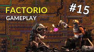 Produção de projeto científico de utilitários dourado Factorio Gameplay 15 [upl. by Hannibal]