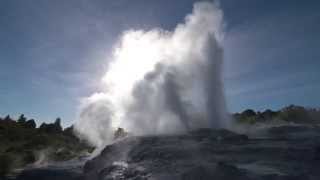 Pōhutu geyser Te Waiariki o Pōhutu [upl. by Llenreb]