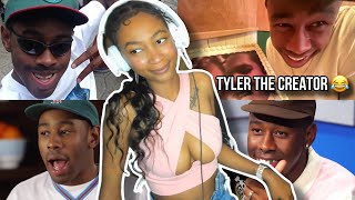 TYLER THE CREATOR FUNNY MOMENTS REACTION  🤣🤣 [upl. by Crowley]