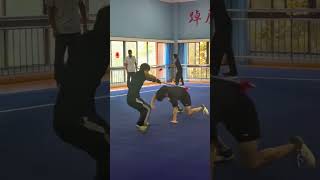 taolu wushu combinada de lança e mãos livres jianshu  duilian kung fu [upl. by Atinauj]