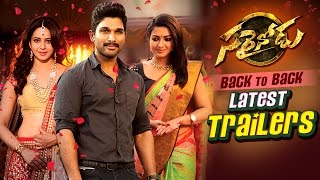 Sarrainodu Back to Back Latest Trailers  Allu Arjun Rakul Preet [upl. by Ralat]