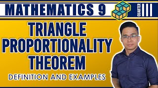 WEEK 6 TRIANGLE PROPORTIONALITY THEOREM [upl. by Plossl]