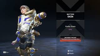 APEX LEGENDS  Wattson  Epic  Stellar Static [upl. by Rolf]