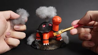 Sculpting Torkoal  Pokemon [upl. by Elohcan]