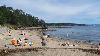 Lysaker Strand  walk through  Oslo Norway [upl. by Lanta]