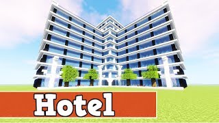 Wie baut man ein Hotel in Minecraft  Minecraft Hotel Bauen Deutsch Tutorial [upl. by Acima]