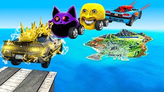 Jeffy Jumps EVERY SUPER Car Across ENTIRE MAP in GTA 5 [upl. by Boyer]