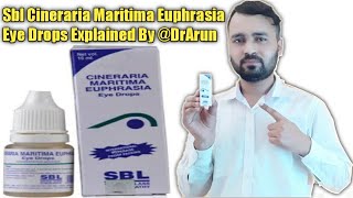 Sbl Cineraria Maritima Euphrasia For Eyes Diseases  Sbl Eyes Drops In Hindi Explained By DrArun [upl. by Nahpos]