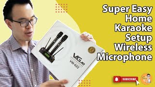 Super Easy Home Karaoke Setup Wireless Microphone Vegue using a Sound Mixer for Beginners 2021 [upl. by Nemad]