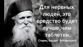 Для нервных людей это средство будет лучше чем таблетки Старец Фаддей Витовницкий [upl. by Vivyan]