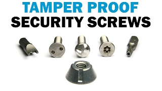 Tamper Proof Security Screws  Fasteners 101 [upl. by Dove]