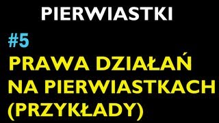 PRAWA DZIAŁAŃ NA PIERWIASTKACH PRZYKŁADY 5  Dział Pierwiastki  Matematyka [upl. by Ludwigg]