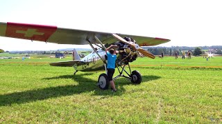 Dewoitine D26  Swiss Military Trainer from 1931 [upl. by Archy]