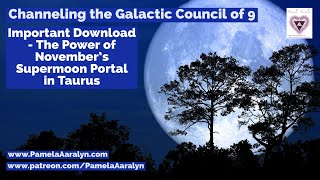 Channeling the Galactic Council of 9 Important Download Novembers Supermoon Portal in Taurus [upl. by Uahc]