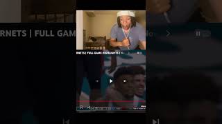 Brandon Miller Game Winner Reaction nbabasketballshorts [upl. by Teillo776]