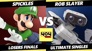 4o4 Weekly Smash 14 LOSERS FINALS  Spickles Luigi Vs ROB Slayer ROB Smash Ultimate  SSBU [upl. by Ahsiuqet939]