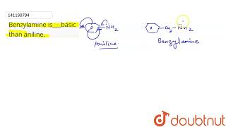 Benzylamine isbasic than aniline  CLASS 12  ORGANIC COMPOUNDS CONTAINING NITROGEN  CHEMIS [upl. by Amalee365]