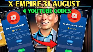 XEMPIRE YOUTUBE VIDEO CODE TODAY  XEMPIRE YOUTUBE CODE TODAY  X EMPIRE EPISODE 2425 AUGUST 31 [upl. by Shorter]