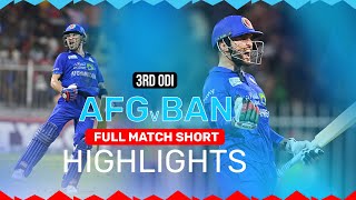 Full Match Short Highlights  Afghanistan Beat Bangladesh 21  AFG v BAN  ACB  Sharjah [upl. by Ij672]