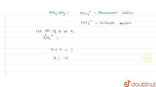 The oxidation number of nitrogen atoms in NH4NO3 are [upl. by Marcello]