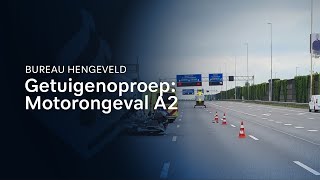 Getuigen gezocht Motorongeval  A2 bij Vianen [upl. by Amocat]