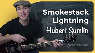 How to play Smokestack Lightning by Hubert Sumlin  Riff Guitar Lesson [upl. by Nariko]