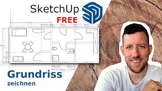 Sketchup  KOSTENLOS online Grundriss zeichnen  so gehts ganz einfach  Rob Renoviert [upl. by Grannie]