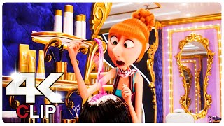 Lucy Hairdressing Valentina Scene  DESPICABLE ME 4 NEW 2024 Movie CLIP 4K [upl. by Introc]