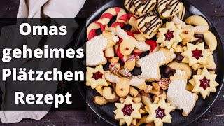 Omas geheimes Plätzchen Rezept  1 Teig für 5 Plätzchen [upl. by Corinne]