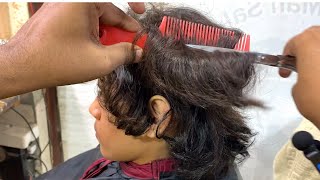 ASMR BARBER  Long Hair Transformation with Scissors  ASMR Fast Haircutting  No Talking [upl. by Eiramana887]