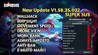 NEW UPDATE SUPER SUS MOD MENU APK V15825032 LATEST 2024  UNLIMITED GOLDSTAR amp DRONE VIEW MAPS [upl. by Ikiv]