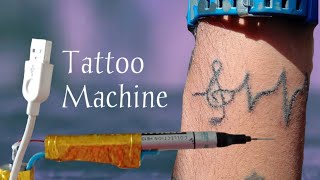 Tattoo Machine Setup  Needle and Tube [upl. by Aicissej606]